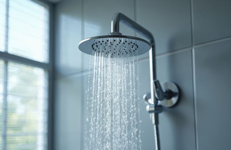 Rainfall Showerhead and Minimalist Controls